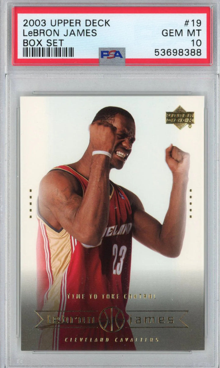 Graded 2003-04 Upper Deck LeBron James #19 Box Set Rookie Card PSA 10 Gem Mint