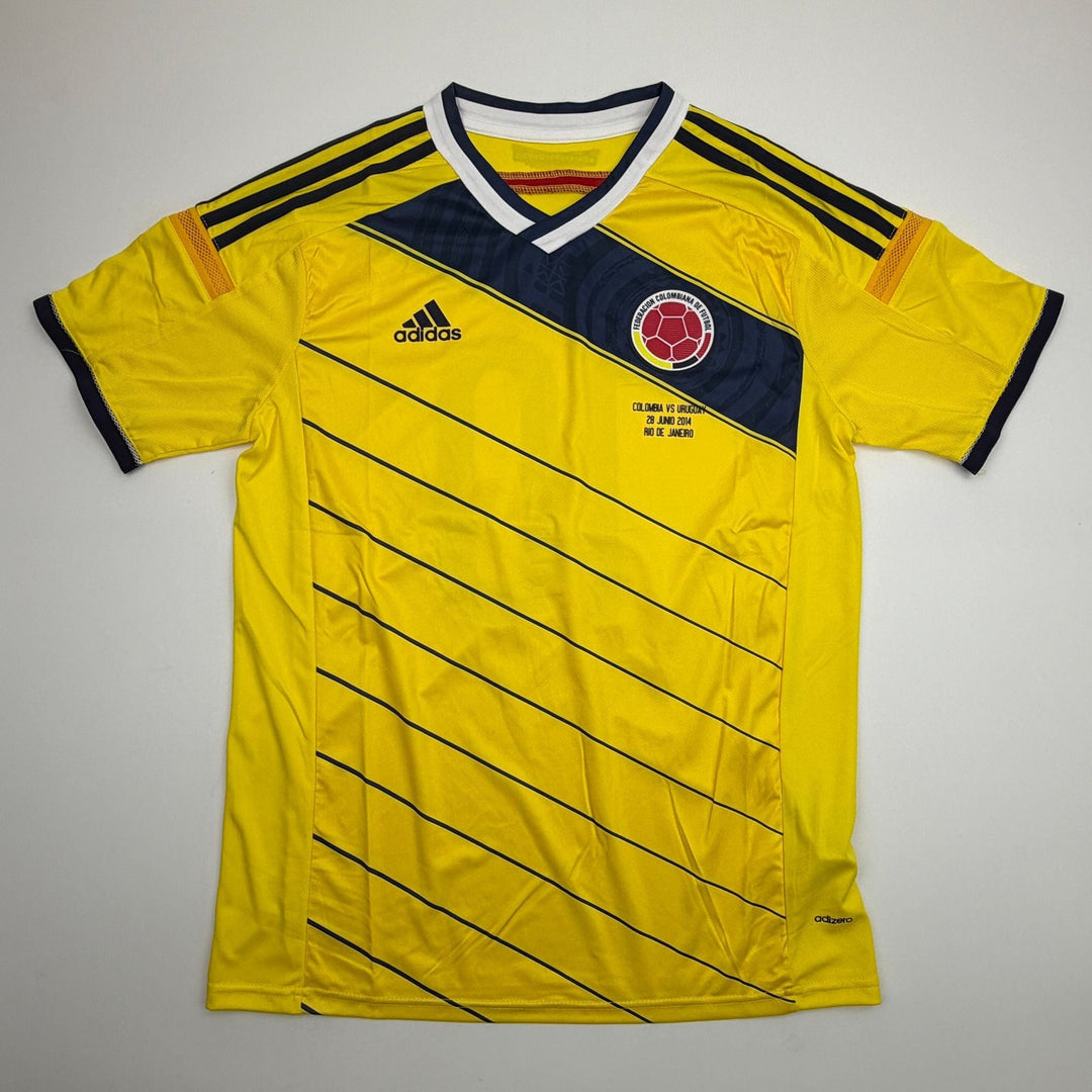 Autographed/Signed James Rodriguez Columbia Yellow Soccer Jersey Beckett BAS COA
