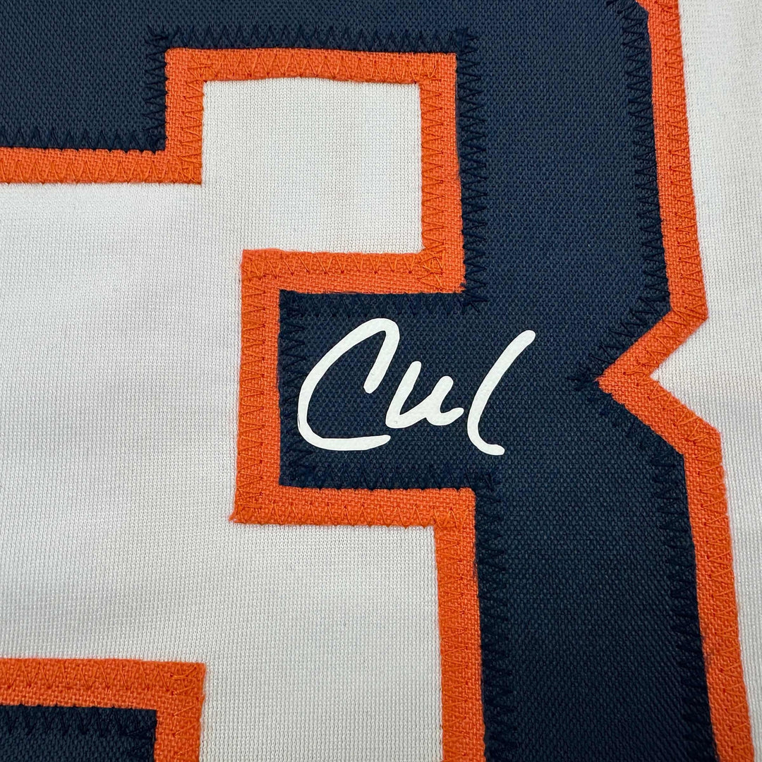Facsimile Autographed Christian Walker Houston White Reprint Jersey Size Mens XL
