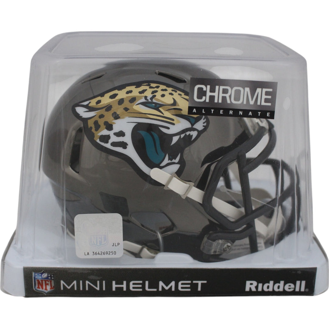 Jacksonville Jaguars Chrome NFL Riddell Mini Helmet 26654