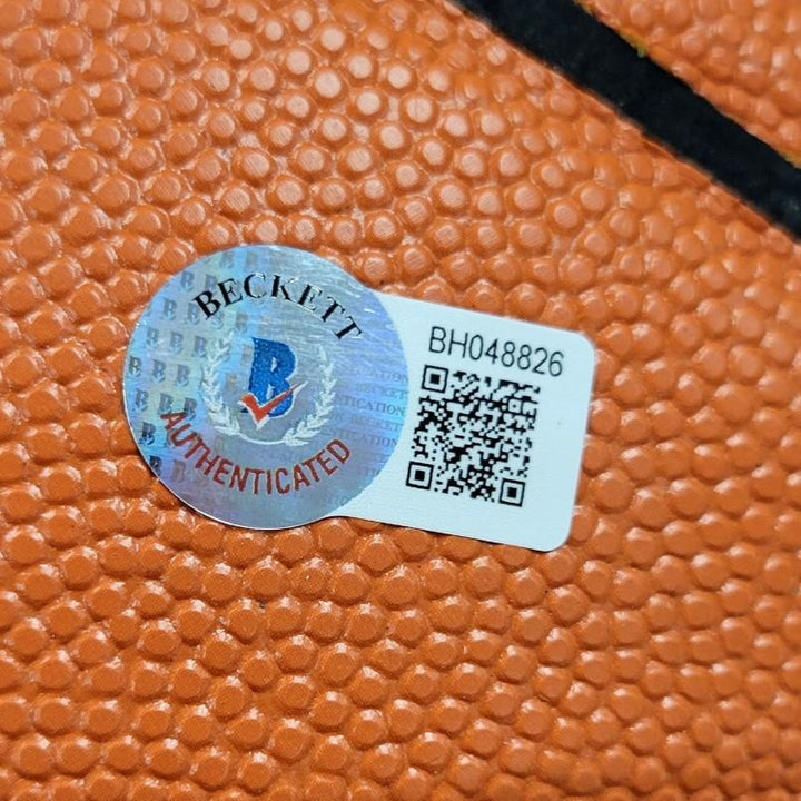 Karl Malone signed I/O Replica Spalding Basketball Jazz (D) ~ Beckett BAS Holo