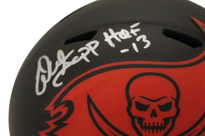 Warren Sapp Autographed Tampa Bay Buccaneers Eclipse Mini Helmet BAS 36354