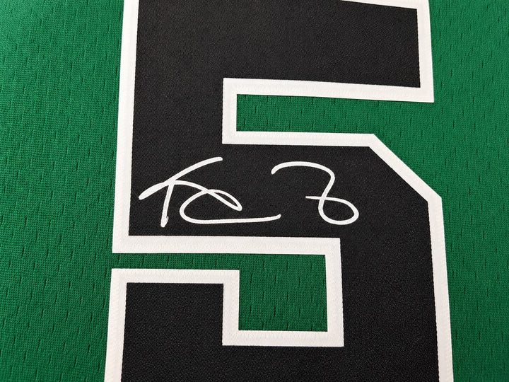 Celtics Kevin Garnett Signed Green Mitchell & Ness Jersey Size L BAS Witness