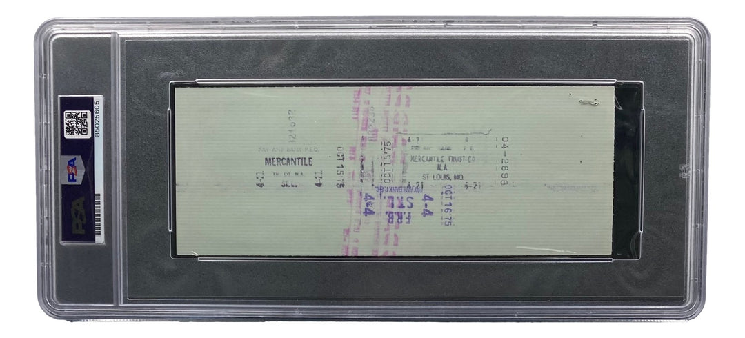 Stan Musial St. Louis Cardinals Signed  Bank Check PSA/DNA 85025605