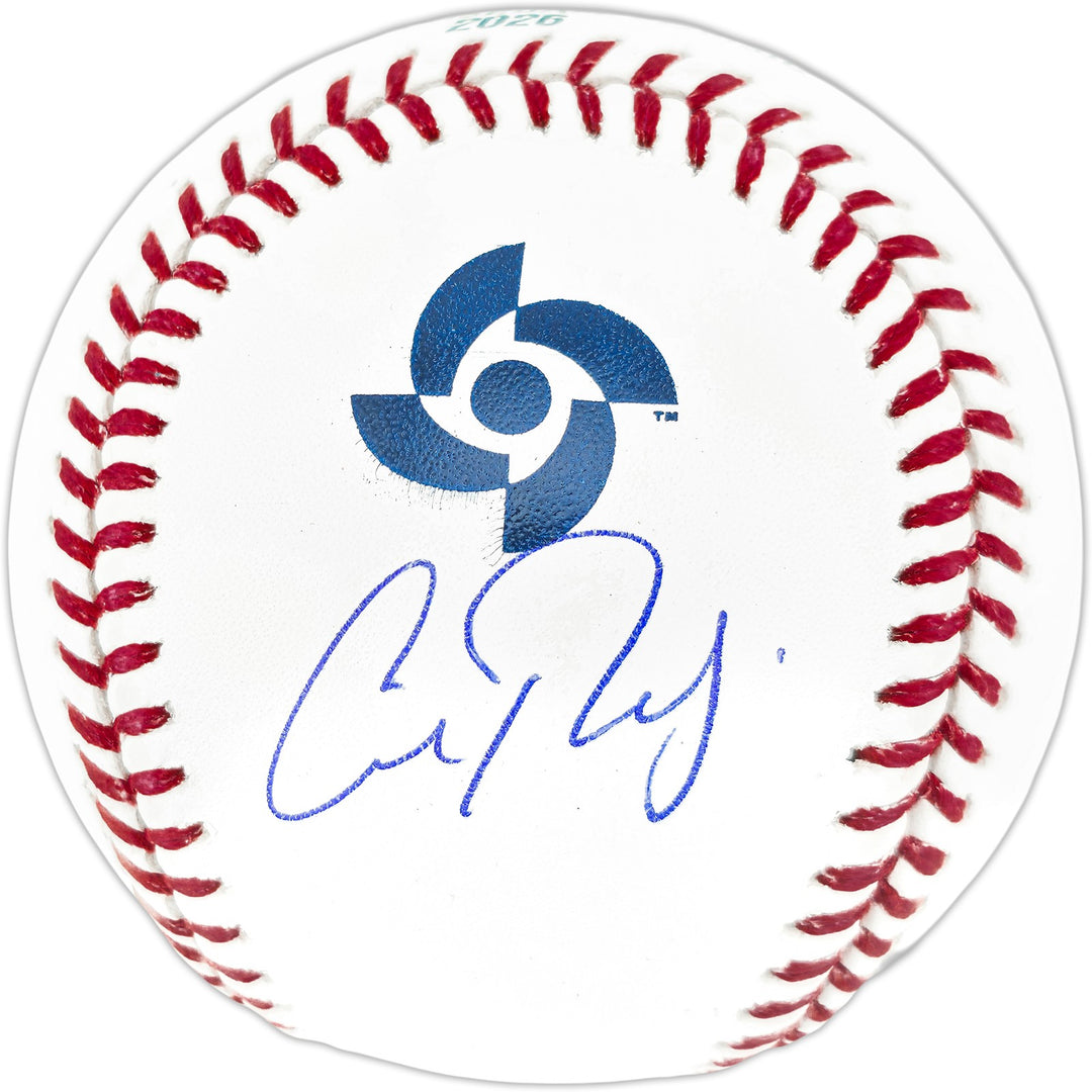 Cal Raleigh Signed Official 2026 WBC Logo Baseball Team USA Fanatics & MLB Holo