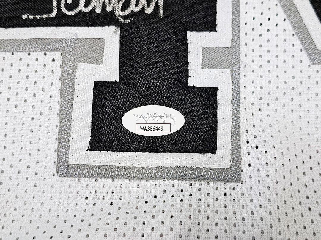 San Antonio Spurs George Gervin Signed White Jersey "Iceman" JSA
