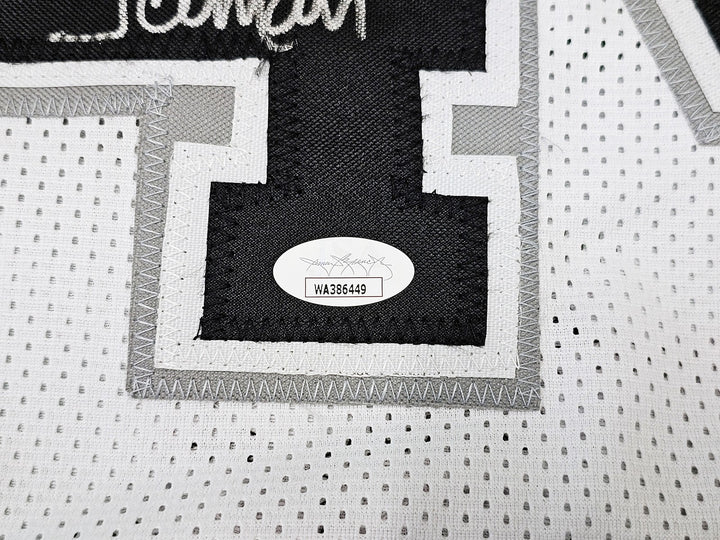 San Antonio Spurs George Gervin Signed White Jersey "Iceman" JSA