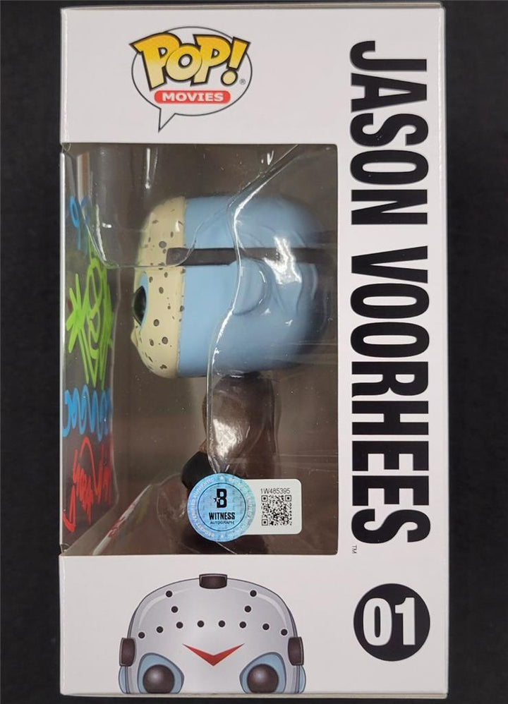 Ari Lehman signed & sketch "Jason 1" Friday 13th Funko Pop autograph Beckett BAS