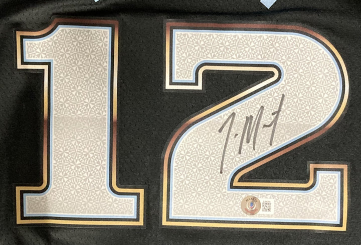 Ja Morant Signed Memphis Grizzlies Black Nike Swingman LG Jersey BAS