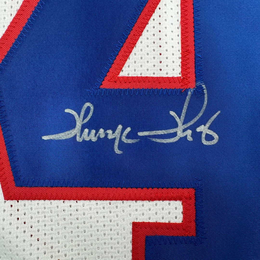 Autographed/Signed THURMAN THOMAS Buffalo White Jersey JSA COA Auto