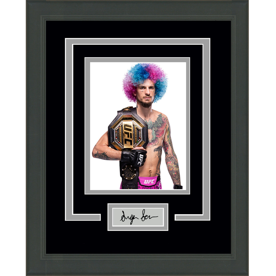 Framed Sean O'Malley Facsimile Laser Engraved Signature Auto UFC 15x16 Photo