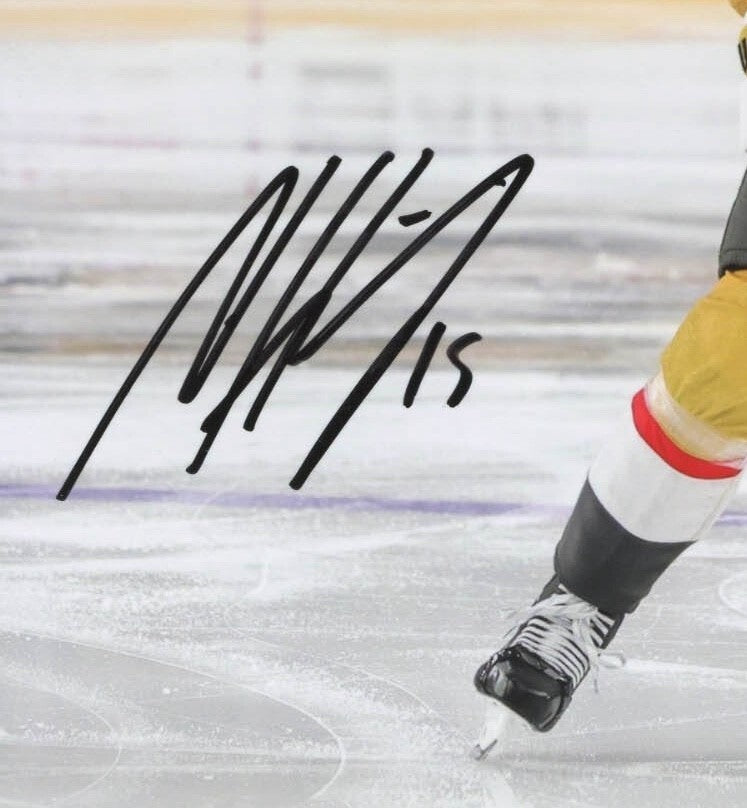 Noah Hanifin Autographed Vegas Golden Knights 8x10 Photo COA Signed VGK