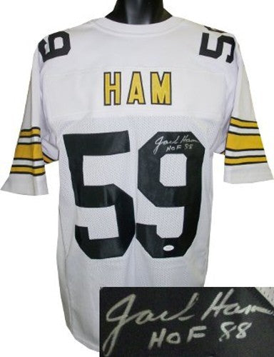 Jack Ham signed Pittsburgh Custom Stitched Pro Style Football Jersey HOF 88 -JSA
