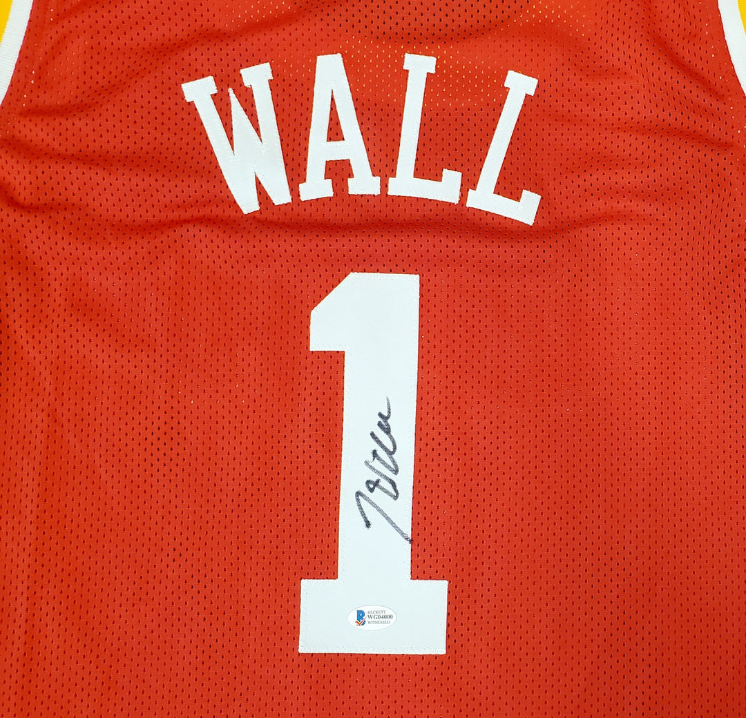 Houston Rockets John Wall Autographed Signed Red Jersey Beckett BAS