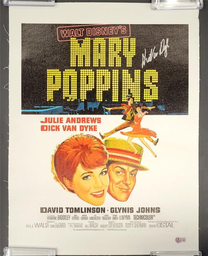Dick Van Dyke autograph signed Mary Poppins 16x20 Canvas Photo ~ Beckett BAS