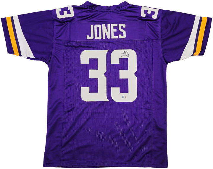 Minnesota Vikings Aaron Jones Signed Purple Jersey Beckett Witness