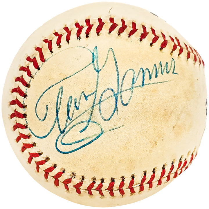 Debs Garms Signed Spalding Baseball Pittsburgh Pirates, St. Louis Cardinals