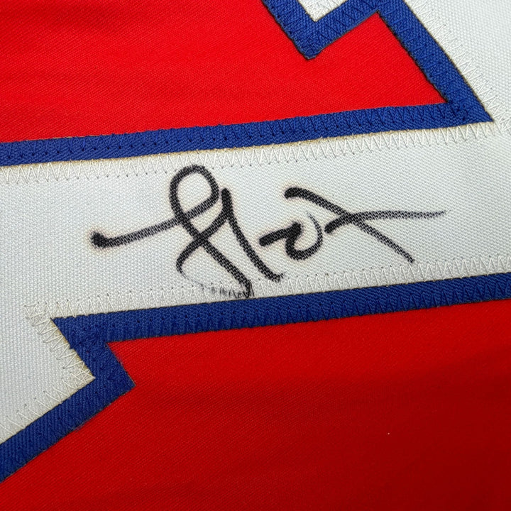 Autographed/Signed Lamar Odom Los Angeles Red Basketball Jersey JSA COA