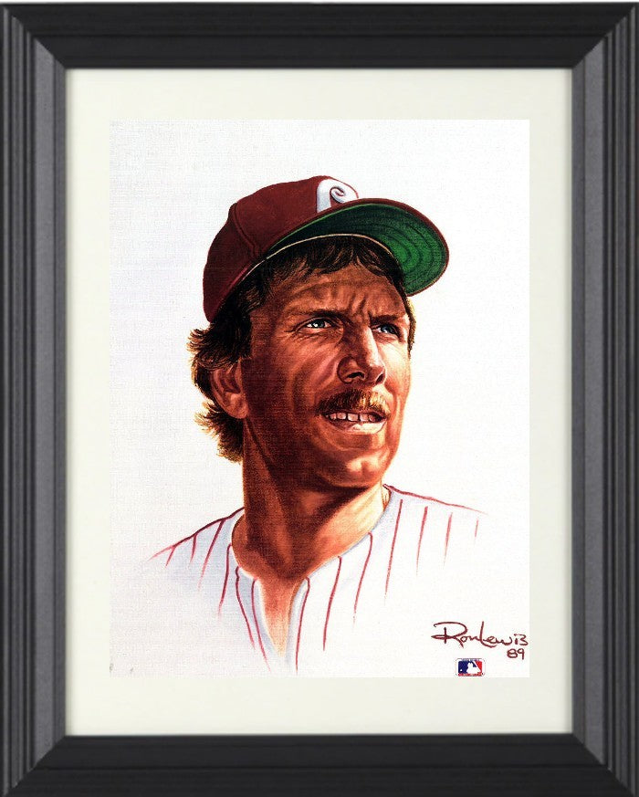 Mike Schmidt Phillies Living Legend 8x10 Photo/Lithograph/Ron Lewis LTD Framed