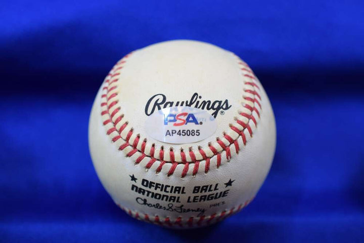 Ernie Banks PSA DNA Autograph Feeney National League Signed Baseball