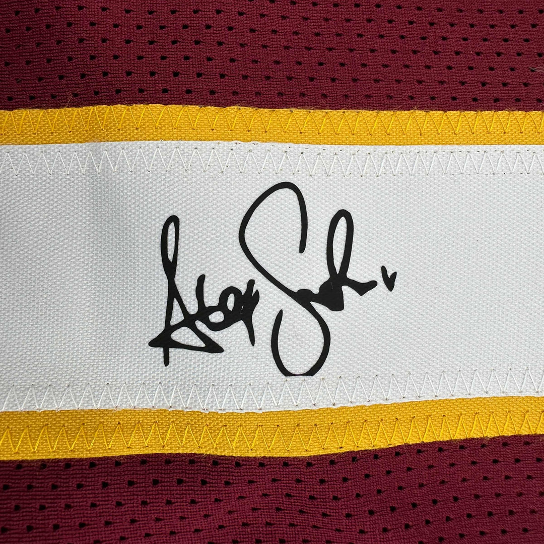 Facsimile Autographed Alex Smith Washington Red Reprint Jersey Size Men's XL