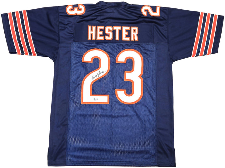 Chicago Bears Devin Hester Autographed Signed Blue Jersey Beckett Wit
