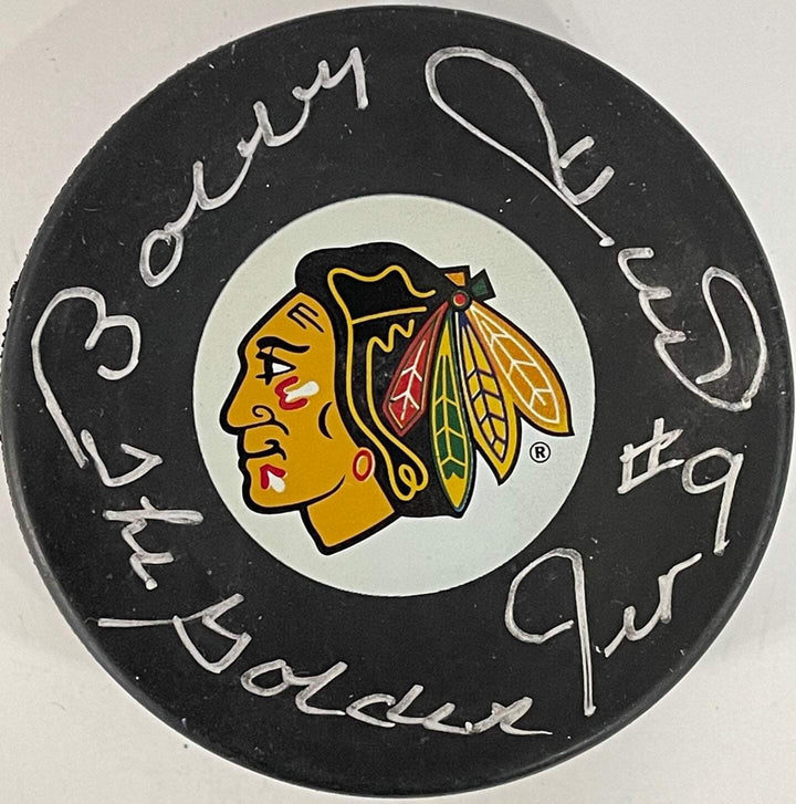 Bobby Hull Autographed Official Chicago Blackhawks Puck