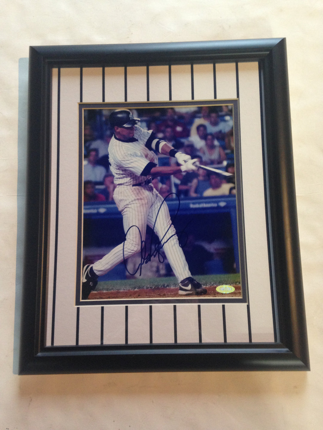 Alex Rodriguez Yankees signed 8x10 photo framed Auto Autograph Steiner COA 13x17
