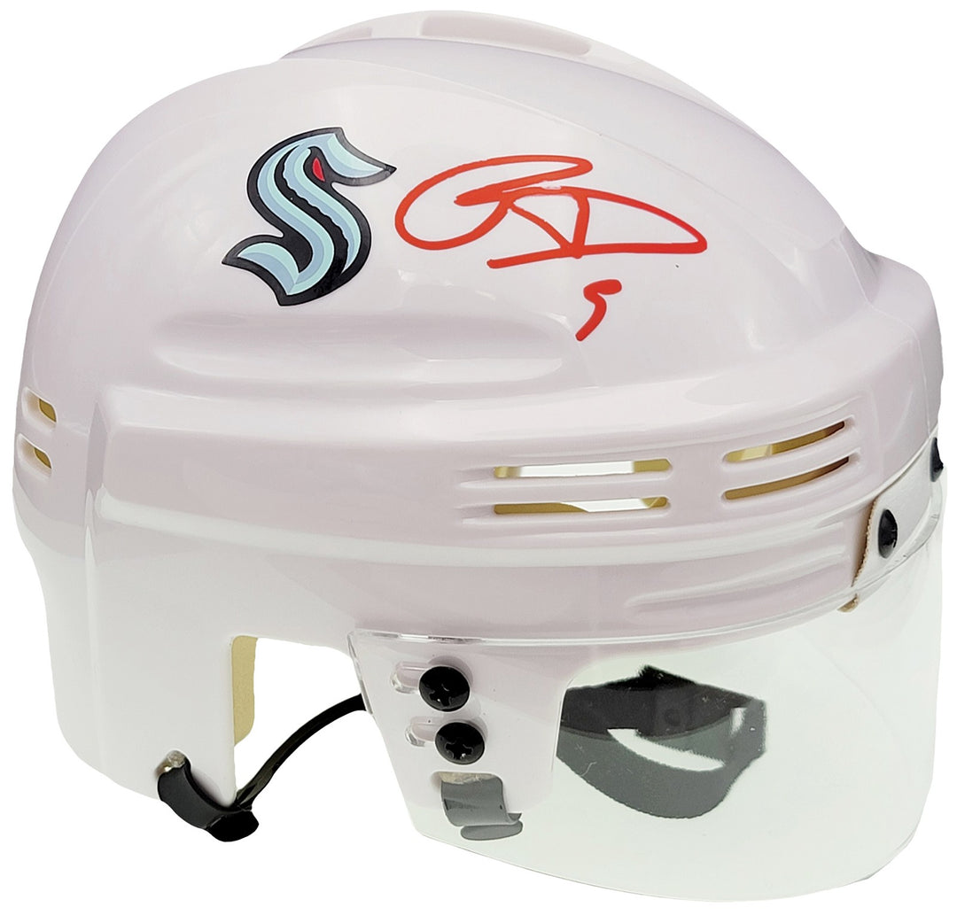Ryan Donato Autographed Signed Seattle Kraken White Mini Helmet Fanatics Holo