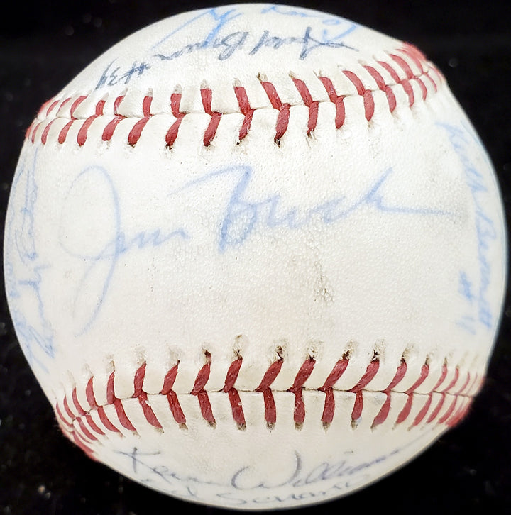 1983 Arizona State Signed Wilson Baseball 24 Sigs Barry Bonds Pre-Rookie Beckett
