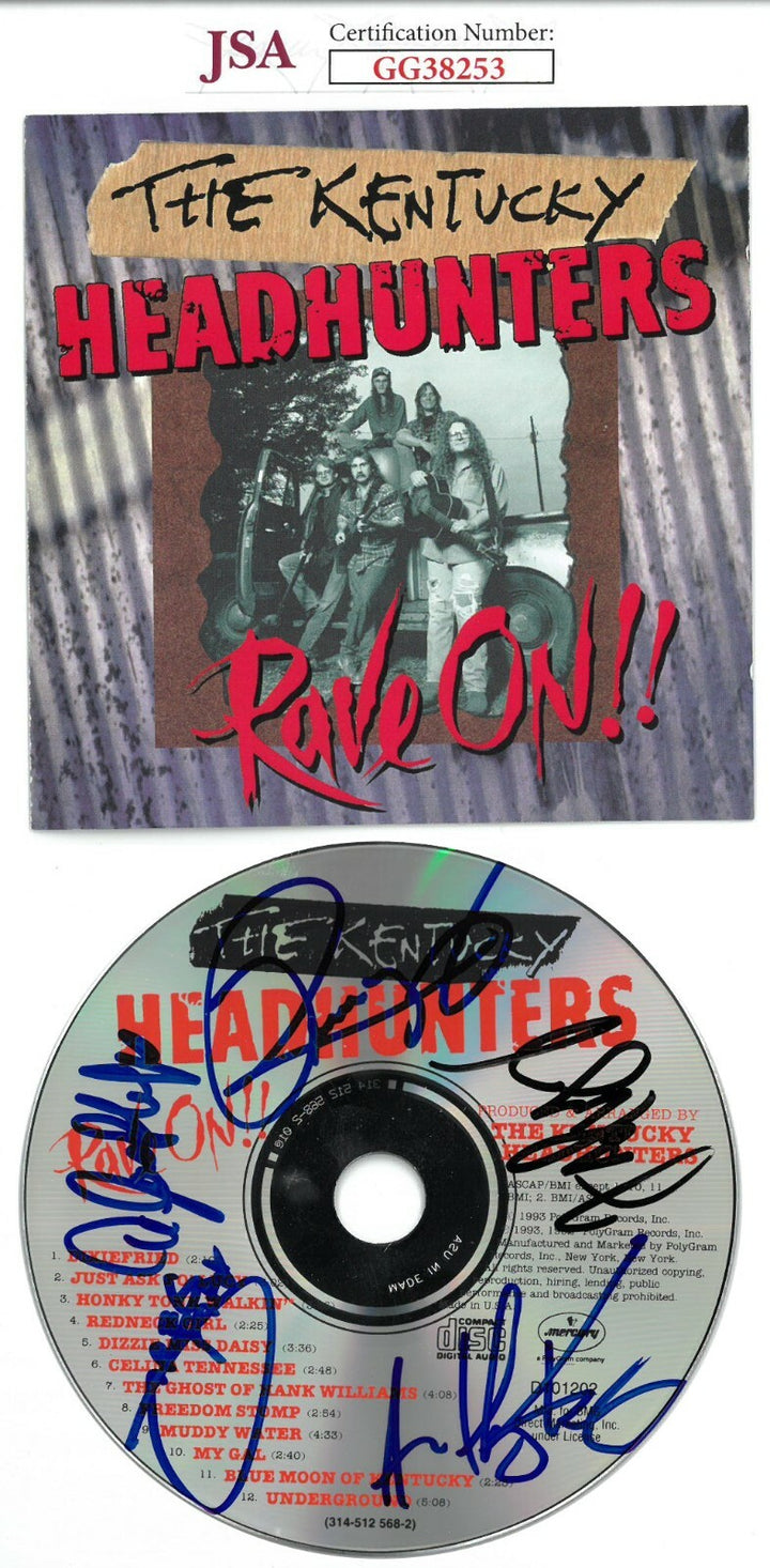 Kentucky Headhunters signed CD /Cover Doug Phelps, Anthony Kenney 5 sigs - JSA