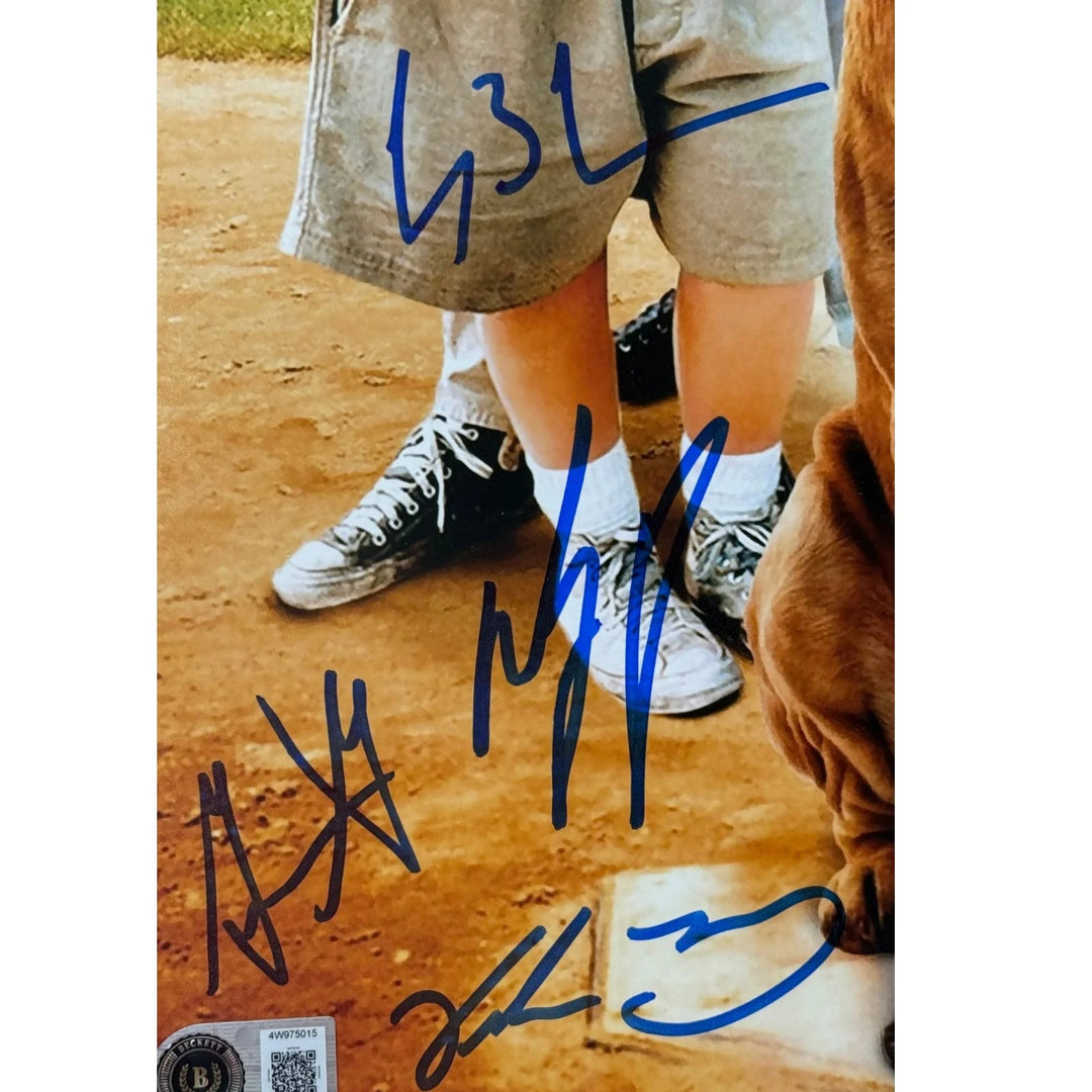 Sandlot Autographed/Signed Sandlot 11x14 Photo Home Plate Beckett WIT 58322