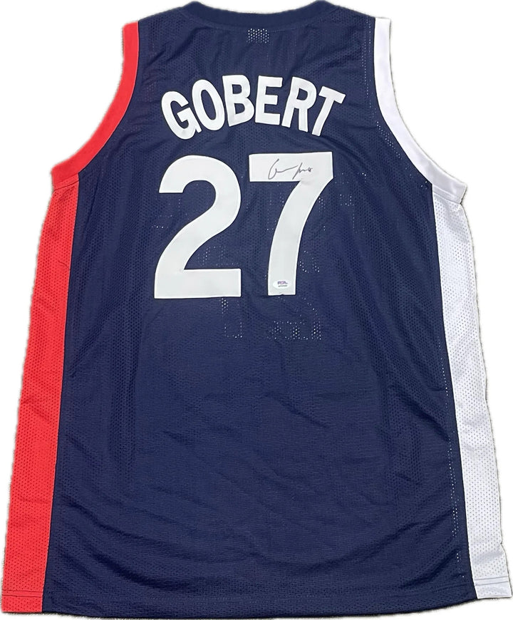 Rudy Gobert Signed Jersey PSA France Autographed
