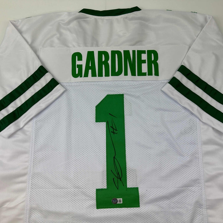 Autographed/Signed Ahmad Sauce Gardner New York White Retro Jersey Beckett COA