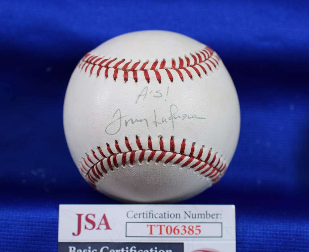 Tony Larussa JSA Coa Autograph American League OAL Signed BasebaLL