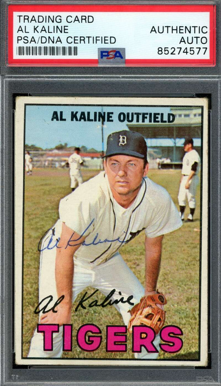 Al Kaline PSA DNA Signed 1967 Topps Autograph