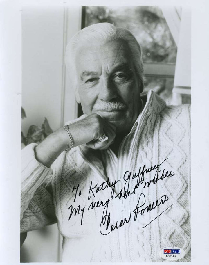 Cesar Romero Signed Psa/dna Certified 8x10 Photo Authenticated Autograph