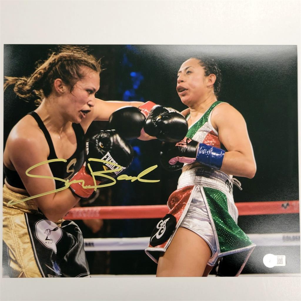 Seniesa Estrada signed Boxing 11x14 photo #6 autograph ~ Beckett BAS Holo