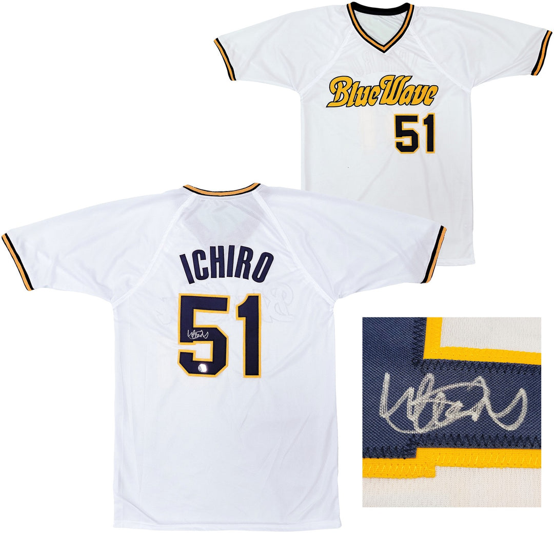 Orix Blue Wave Ichiro Suzuki Autographed Signed White Jersey IS Holo