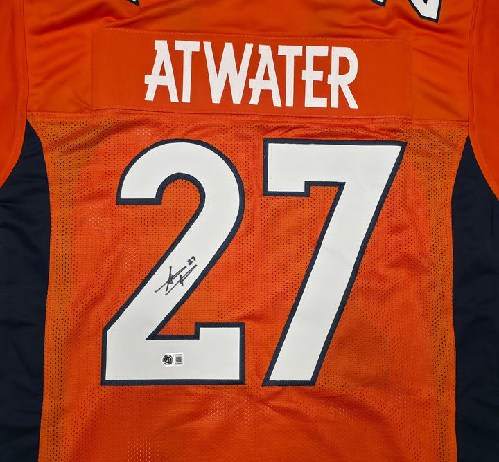 Denver Broncos Steve Atwater Signed Orange Jersey Beckett BAS Witness