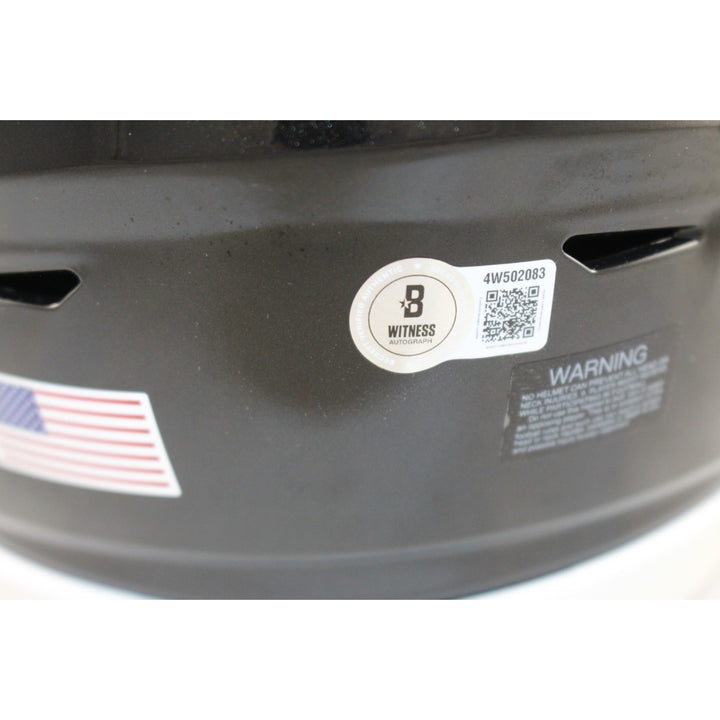 Derrick Henry Autographed Baltimore Ravens Mid-Size Midi Helmet Beckett W 57936