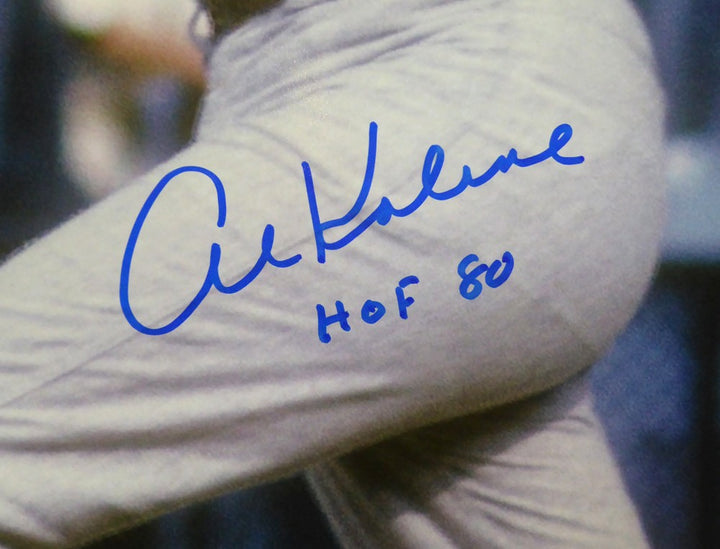 Al Kaline Signed 16x20 Photo Detroit Tigers "HOF 80" PSA/DNA