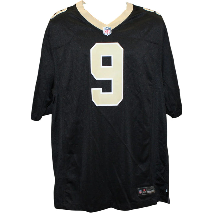 Drew Brees Autographed New Orleans Saints Jersey Black XL Nike Beckett WIT 58518