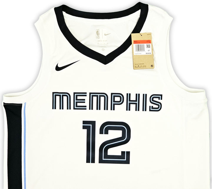 Grizzlies Ja Morant Auto White Nike Association Edt Swingman Jersey 48 Beckett