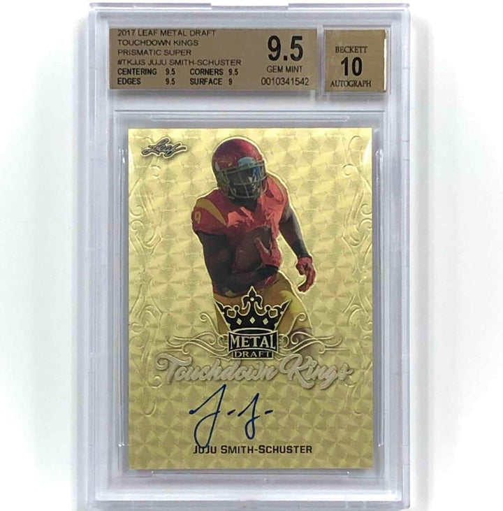 2017 Leaf Metal RC Juju Smith-Schuster rookie 1/1 Superfractor BGS 9.5 ~ 10 Auto
