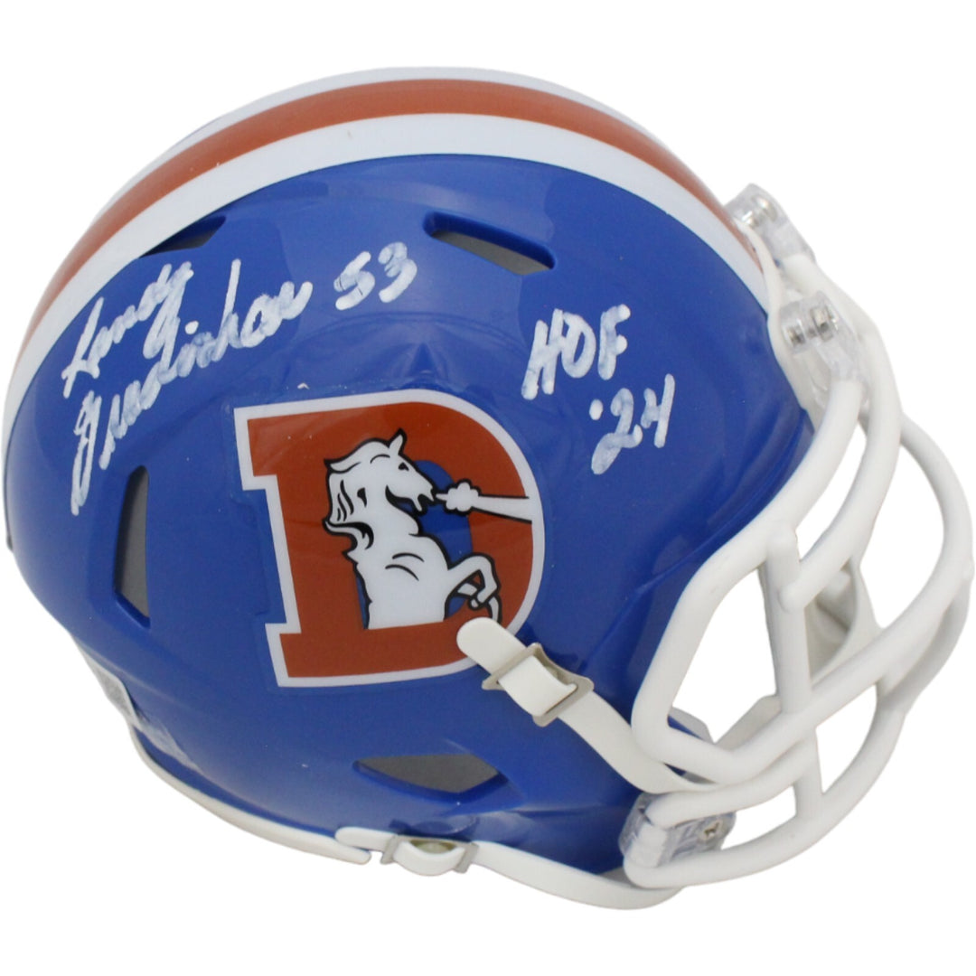 Randy Gradishar Autographed Denver Broncos Mini Helmet TB HOF Beckett 44615