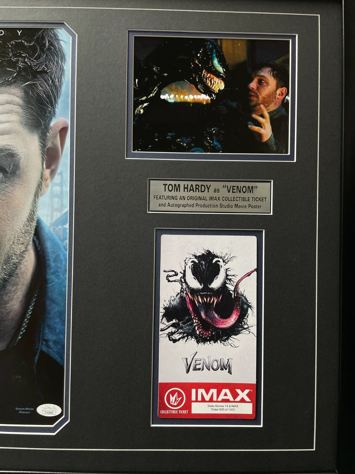 Tom Hardy Autographed "Venom" Authentic Movie Poster IMAX Framed JSA COA Signed