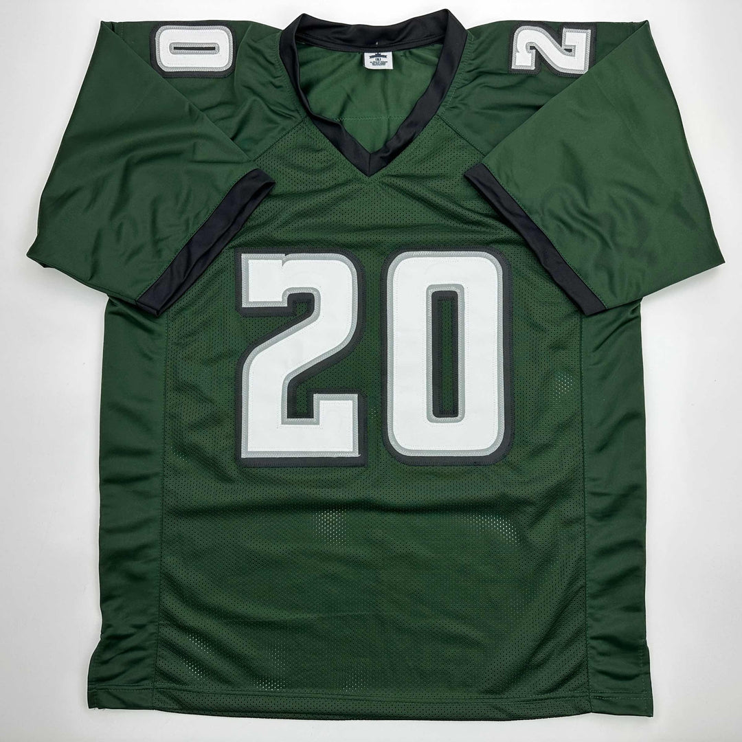 Facsimile Autographed Brian Dawkins Philadelphia Green Reprint Jersey Men's XL