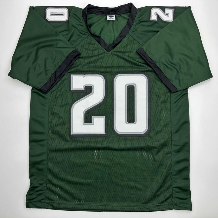 Facsimile Autographed Brian Dawkins Philadelphia Green Reprint Jersey Men's XL