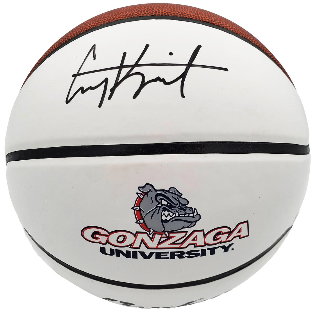 Corey Kispert Autographed Signed Gonzaga Bulldogs White Logo Basketball MCS Holo